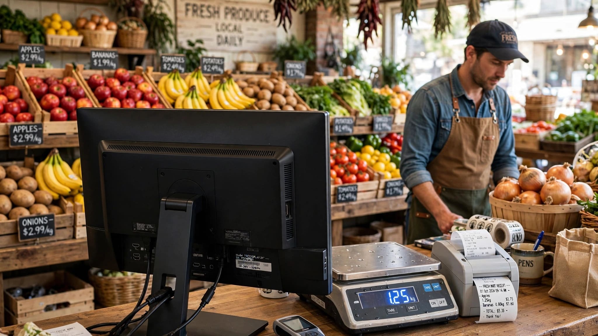 ZORIVAN Fruit and Vegetable Store POS software Pakistan weight scale integration and produce management system for sabzi shops