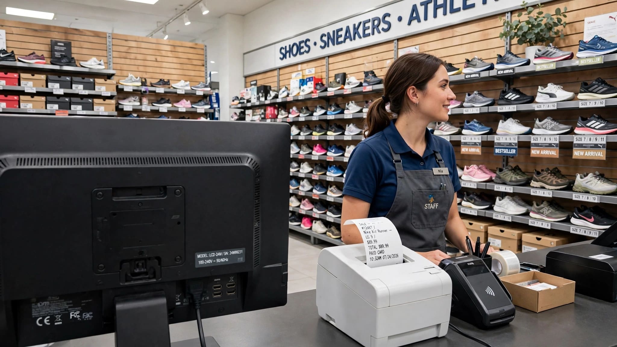 ZORIVAN Shoe Store POS software Pakistan size color variants and inventory management for footwear retailers